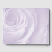 Lavendel roos Elegante bruiloft gasten herinnering Gastenboek (Achterkant)