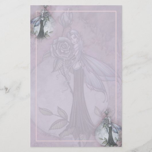Lavendel Roos Fee Papierwinkel door Molly Harrison Briefpapier (Voorkant)