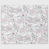 Lavendel Roos Liefde Cadeaupapier (Vlak)