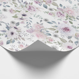 Lavendel Roos Liefde Cadeaupapier
