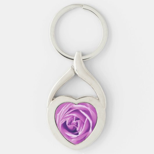 Lavendel roos print sleutelhanger (Voorkant)