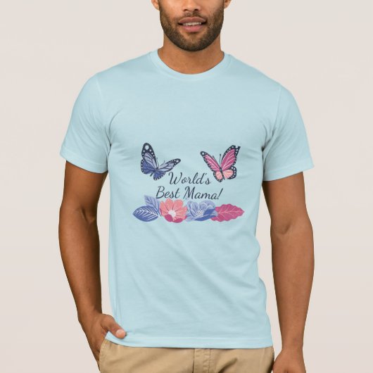 Lavendel Roos Roze Gepersonaliseerde design T-shir T-shirt (Voorkant)