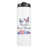 Lavendel Roos roze persoonlijk geïsoleerd Thermosbeker (Voorkant)