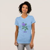 Lavendel Roos Schilderen Bruid shirten T-shirt (Voorkant volledig)