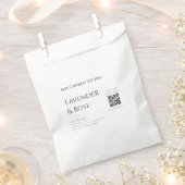 Lavendel roos sojakaars business toevoegen q r cod bedankzakje (Geknipt)