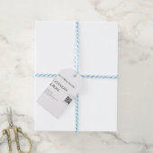 Lavendel roos sojakaars business toevoegen q r cod cadeaulabel (Met Touw)