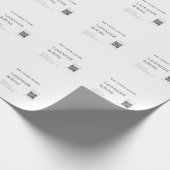 Lavendel roos sojakaars business toevoegen q r cod cadeaupapier (Hoek)