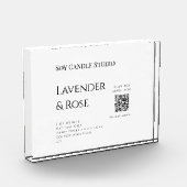 Lavendel roos sojakaars business toevoegen q r cod fotoblokken (Links)
