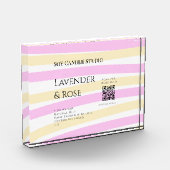 Lavendel roos sojakaars business toevoegen q r cod fotoblokken (Links)