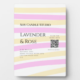 Lavendel roos sojakaars business toevoegen q r cod fotoplaat