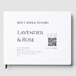Lavendel roos sojakaars business toevoegen q r cod gastenboek