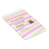 Lavendel roos sojakaars business toevoegen q r cod magneet (Rechterzijde)