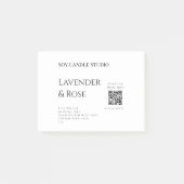 Lavendel roos sojakaars business toevoegen q r cod post-it® notes (Voorkant)