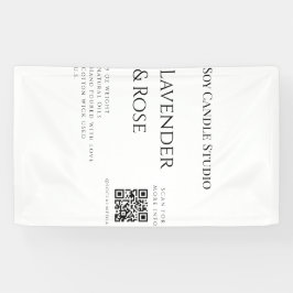 Lavendel roos sojakaars business toevoegen q r cod spandoek