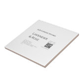 Lavendel roos sojakaars business toevoegen q r cod tegeltje (Zijkant)