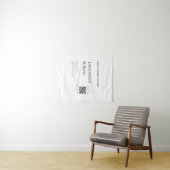 Lavendel roos sojakaars business toevoegen q r cod wandkleed (In Situ (horizontaal))