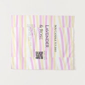 Lavendel roos sojakaars business toevoegen q r cod wandkleed (Voorkant (horizontaal))