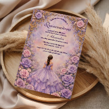 Lavendel Roos Sprookje Quinceañera