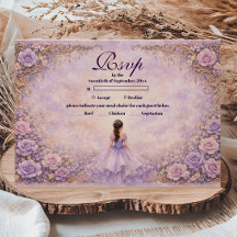 Lavendel Roos Sprookje Quinceañera