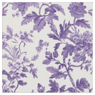 Lavendel Roos Toile Patroon Stof