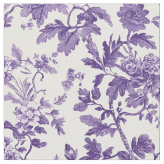 Lavendel Roos Toile Patroon Stof
