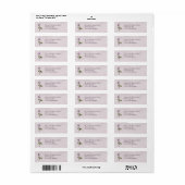 Lavendel Roos Wedding Suite Etiket (Full Sheet)