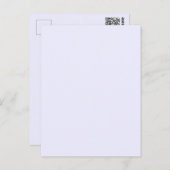 Lavendel Roos Zacht Bord Wit Pastel Effen Kleur Briefkaart (Voorkant / Achterkant)