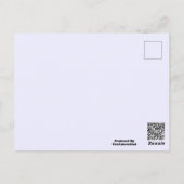 Lavendel Roos Zacht Bord Wit Pastel Effen Kleur Briefkaart (Achterkant)