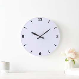 Lavendel Roos Zacht Bord Wit Pastel Effen Kleur Grote Klok