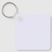Lavendel Roos Zacht Bord Wit Pastel Effen Kleur Sleutelhanger (Voorkant)