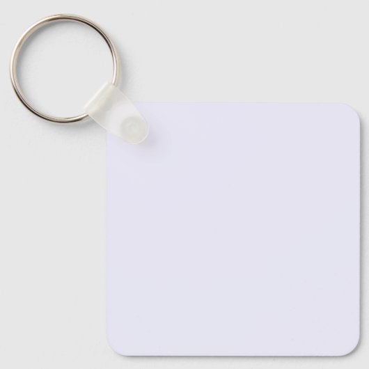 Lavendel Roos Zacht Bord Wit Pastel Effen Kleur Sleutelhanger (Voorkant)