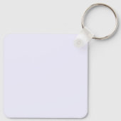 Lavendel Roos Zacht Bord Wit Pastel Effen Kleur Sleutelhanger (Achterkant)