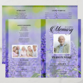 Lavendel rouwtemplate (Voorkant / Achterkant)