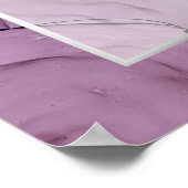 Lavendel Roze Abstracte Welkom Poster (Hoek)