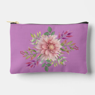  Lavendel & Roze Bloemen Kosmetische Zak Etui
