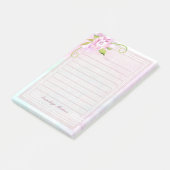 Lavendel Roze Bloemen Vrouwelijke Schattigee Custo Post-it® Notes (Schuin)