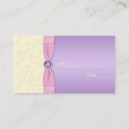 Lavendel, roze en ivoren Plaatskaarten Plaatskaartje
