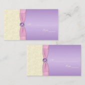 Lavendel, roze en ivoren Plaatskaarten Plaatskaartje (Voorkant / Achterkant)