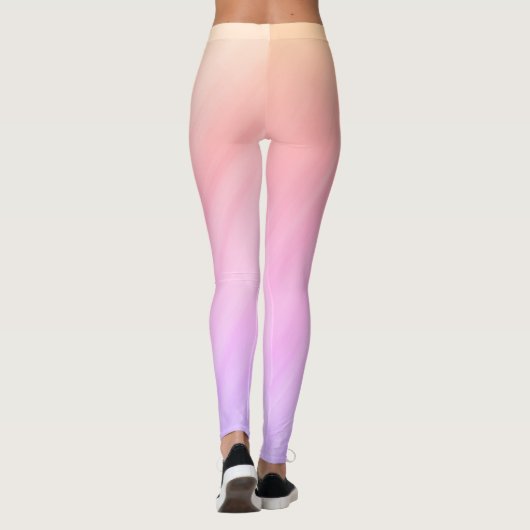 Lavendel, Roze en perzik blend Leggings (Achterkant)