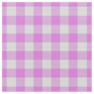 Lavendel Roze Geruite Gingham Stof