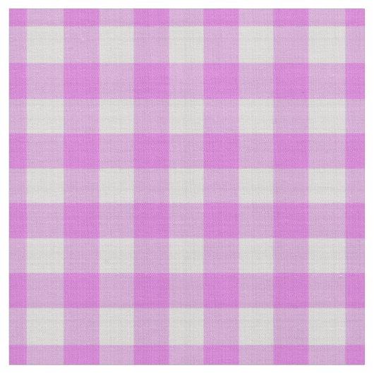 Lavendel Roze Geruite Gingham Stof (Close Up)