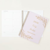 Lavendel roze goud botanisch blad elegant planner (Display)