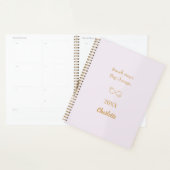 Lavendel roze goud motiverende quote 2026 planner (Display)