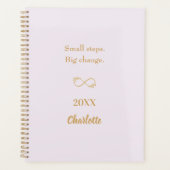 Lavendel roze goud motiverende quote 2026 planner (Voorkant)