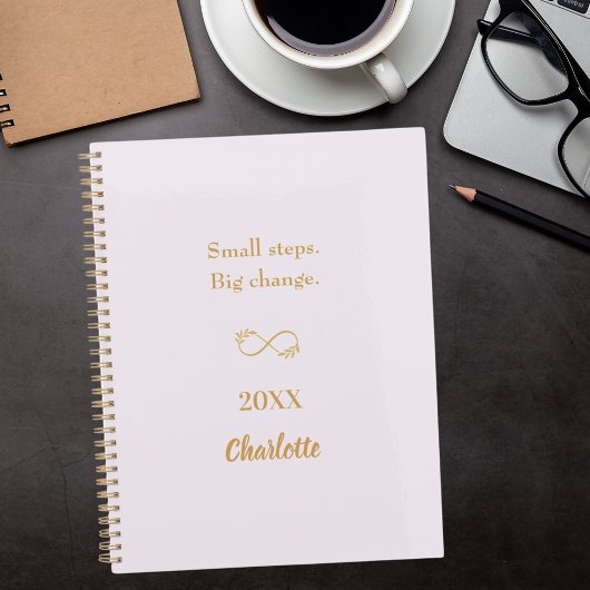 Lavendel roze goud motiverende quote 2026 planner