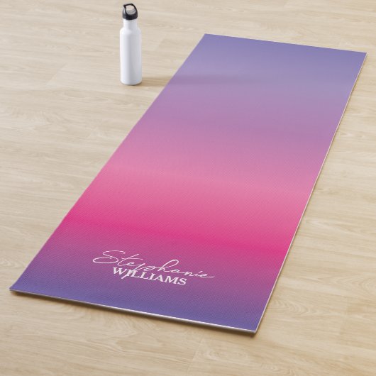 Lavendel-Roze Gradient Yoga Mat met Aangepaste Naa (In situ)