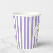 Lavendel Roze Lila Blossom Vrijgezellenfeest Papieren Bekers (Rechts)