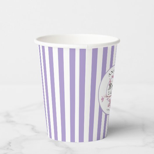 Lavendel Roze Lila Blossom Vrijgezellenfeest Papieren Bekers (Rechts)
