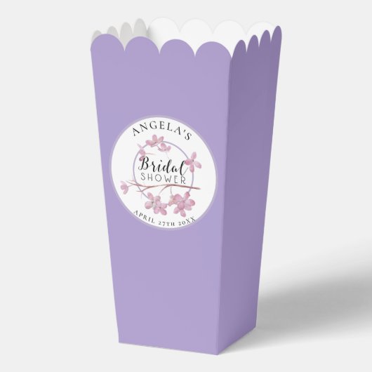 Lavendel Roze Lila Vrijgezellenfeest Bedankdoosjes (Voorkant)