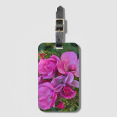 lavendel roze roos bagagelabel (Voorkant (verticaal))